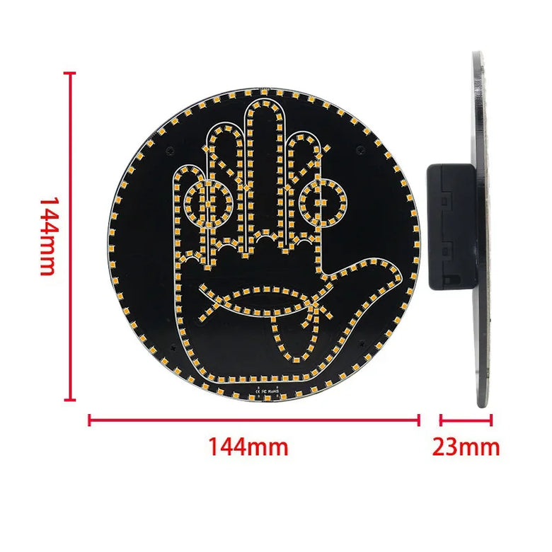 🚗 CarMood |Luz Led con Emoticonos y Gestos