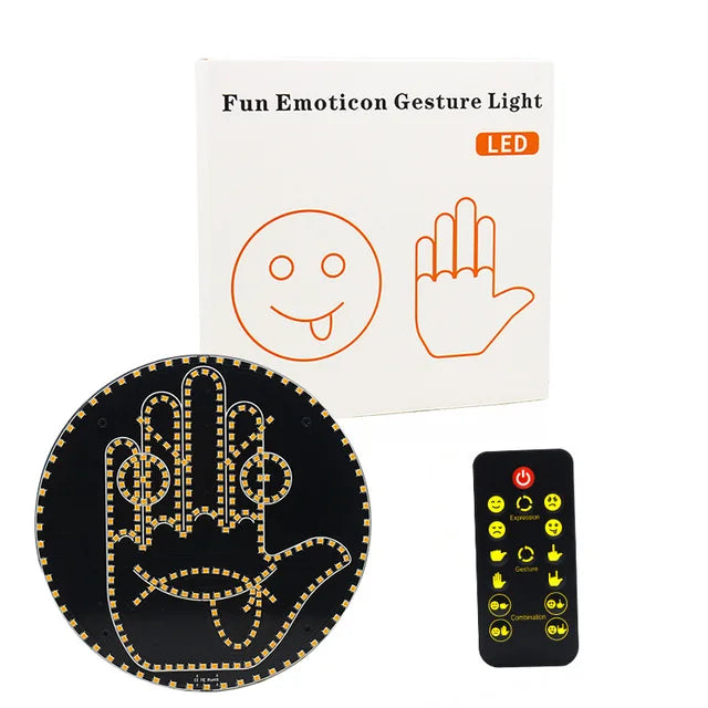 🚗 CarMood |Luz Led con Emoticonos y Gestos